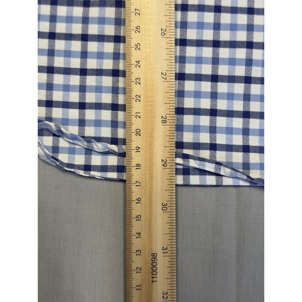 Ralph Lauren Gingham Long Sleeve Shirt Light Blue Plaid Mens Large - Picture 11 of 12